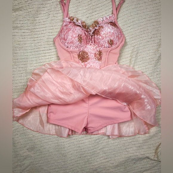 Modest Japanese Style Swimwear Dress or Fairy Core Dress w Shorts & Push Up Bra - Picture 6 of 10